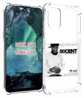 Чехол MyPads 50 Cent - The Reconstruction для Nokia G11 / G21 задняя-панель-накладка-бампер