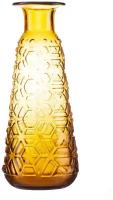 Ваза декоративная TODI "Relief" стекло (13х13х34 см цвет: бронзовый