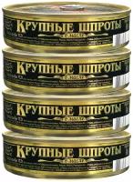 Консервы рыбные "Вкусные консервы" - Шпроты Крупные, 160 г - 4 шт