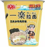 Лапша быстрого приготовления Yile Noodles Naruto Наруто со вкусом говядины (Китай), 100 г