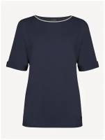 футболка GEOX для женщин W SUSTAINABLE цвет полуночно-синий, размер M