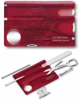 Швейцарская карта Victorinox 0.7240. T SwissCard Nailcare, красный