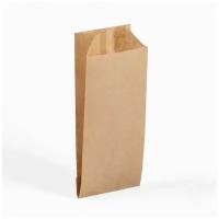 Бумажный крафт пакет для столовых приборов, 8х2х20мм, 100шт
