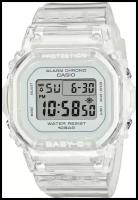 Наручные часы CASIO Baby-G, бесцветный, белый