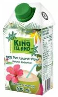 Вода кокосовая King Island 100%, без сахара, 0.5 л