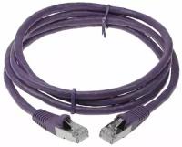 Патч-корд ACD-LPS6AZ-20P Cat6a SSTP 26AWG 4Pair, CU, LSZH, Пурпурный, 2м