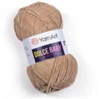 Пряжа YarnArt Dolce Baby- 2 шт, 747 бежевый, 85м/50г, 100% микрополиэстер