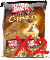 Кофе растворимый Torabika Cappuccino с дополнительным пакетиком шоколадной крошки, в пакетиках, 2 упаковки х 20шт х25г, 1000 г