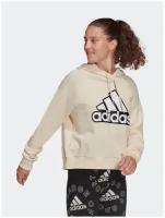 Худи adidas Essentials Outlined Logo, размер XXS INT, бежевый