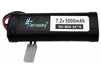 Аккумулятор Ni-Mh 7,2v AA 5000mah для радиоуправляемых игрушек, разъем KET-2P / Tamiya, батарейка КЕТ-2Р Тамия на р/у машинку