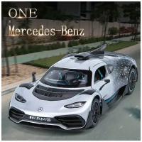 Коллекционная масштабная модель супергибрид Mercedes-AMG One 1:24 (металл, свет, звук)