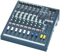 Soundcraft EPM6 микшерный пульт 6 моно, 2 стерео, 2 Aux, фейдеры 60мм. Возможен монтаж в рэк, крепления приобретаются отдельно