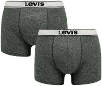 Нижнее белье Levis Men Vintage Heather Boxer Brief 2P Мужчины 37149-0398 S