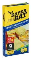 Пластины от моли "SuperBAT", цитрус, .9 шт + 2 крючка