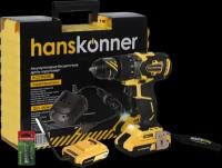 Аккумуляторный шуруповерт Hanskonner HCD1865BL Unibattery