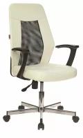 Кресло офисное Easy Chair 225 DSL PTW к/з бежевый OR-10/сетка черная TW, хром