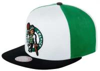 Бейсболка MITCHELL NESS арт. 6HSSSH21298-BCEWHBK Boston Celtics NBA (белый / зеленый), размер ONE