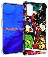 Чехол задняя-панель-накладка-бампер MyPads Persona 5 art для Realme X7