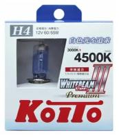 Лампа высокотемпературная Koito Whitebeam Premium H4 12V 60/55W (135/125W) 4500K (комплект 2 шт.)