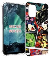 Чехол MyPads Persona 5 art для Nokia G11 / G21 задняя-панель-накладка-бампер