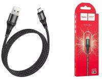 Кабель USB HOCO X50 Excellent USB - MicroUSB, 2.4А, 1 м, черный