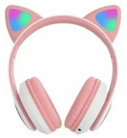 Беспроводные Детские Наушники со Светящимися Ушками bluetooth mp3 Cat Ear