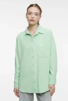 Блуза женская Befree Рубашка oversize вельветовая с нагрудным карманом 2331614354-11-XS светло-зеленый размер XS