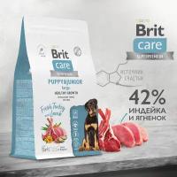 Корм для щенков крупных пород Brit Care Superpremium Dog Puppy&Junior L, ягнёнок и индейка, 12 кг