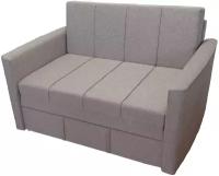 Диван-кровать StylChairs Сёма, ширина 140/144 см, обивка: ткань рогожка, цвет: бежево-коричневый