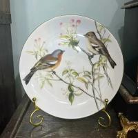 Декоративная тарелка Coalport из серии Птицы Великобритании, the Linnet 1989