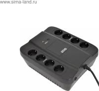 ИБП SPD-850N, резервный, 850 ВA, 510 Вт, 4 евророзетки с резервным питанием, 4 евророзетки с фильтрацией, ШхГхВ 285х232х103мм, 4.4 кг Powercom SPD-850N