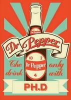 Плакат/Постер рекламный Dr. Pepper 42х59 см