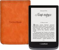 Электронная книга PocketBook 632 Touch HD 3, серый с обложкой Brown