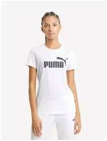 Футболка PUMA Essentials Logo Tee, размер M, белый