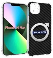 Чехол MyPads вольво volvo 3 для iPhone 14 Plus (6.7) задняя-панель-накладка-бампер