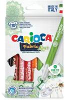 Маркеры для ткани CARIOCA "Fabric", 10 цветов, круглый наконечник 2,6 мм, 42909