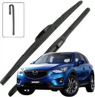 Дворники Mazda CX-5 KE Мазда СХ-5 КЕ 2011 2012 2013 2014 2015 2016 2017 Щетки стеклоочистителя гибридные ОЕМ для автомобиля 600-450 2шт