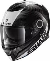 Мотошлем интеграл SHARK SPARTAN CARBON 1.2 SKIN White/Black/Glossy Carbon, XXL