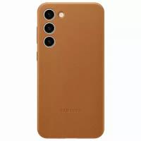 Чехол Samsung Leather Case для Galaxy S23+ Camel