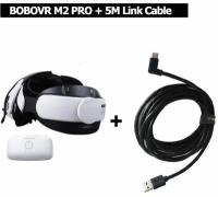 Крепление BOBOVR M2 Pro с аккумулятором Upgrade Версия + Кабель Oculus Link 5 метров USB3.2 GEN1 5Gbps USB-A to Type-C для шлема Oculus Quest 2