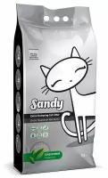 Наполнитель для кошек Sandy Unscented комкующийся, без ароматизатора 10 кг