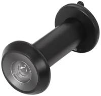 Глазок дверной Fuaro DVZ3 16/180/55x90 (оптика пластик, шторка сталь, угол обзора 180) BL-24 черный