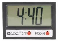 Комнатный термометр + часы (питание 1хAG13 ) размер 13х41х58мм - TC-1(Garin)(код 12670)