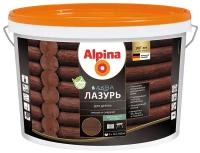 Alpina антисептик Аква лазурь для дерева, 12 кг, 10 л, палисандр