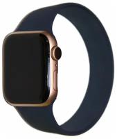 Ремешок для Apple Watch 42/44 mm Sport Band монобраслет силиконовый (размер M/170 мм) <темно-синий>