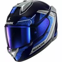 Мотошлем интеграл Shark SKWAL i3 RHAD Blue/Chrome/Silver, S