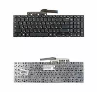 Keyboard / Клавиатура для Samsung NP270E5E, NP300E5V, NP350V5C, NP355V5C, NP355V5X, NP550P5C (BA75-03270C) Black, no frame, гор. Enter ZeepDeep