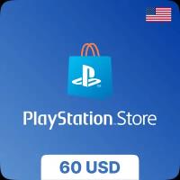 Подарочная карта PlayStation Store (CША) - 60 USD