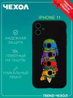 Чехол для телефона Apple iPhone 11 c принтом мороженое черепашки ниндзя