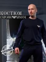 Мужской костюм синий: толстовка и штаны Emporio Armani 111943_CC575 00135 L (50)